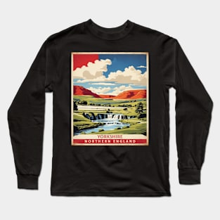 Yorkshire Sculpture Park Vintage Travel Tourism Poster Long Sleeve T-Shirt